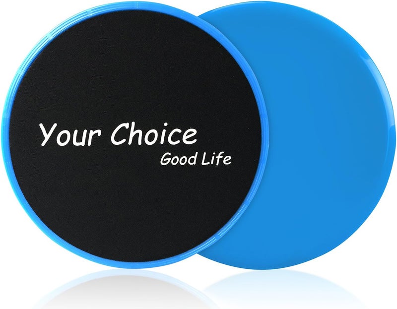 Your Choice Core Sliders - Dual Sided Exercise Gliding Discs for Carpet & Hardwood, 7" Workout Sliders - Image 1